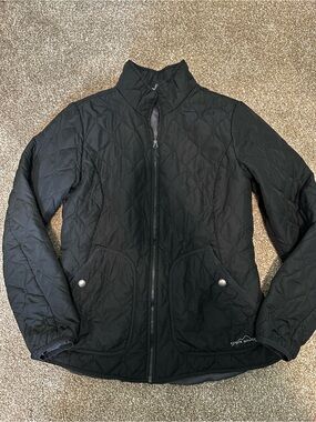 Eddie Bauer Black Quilted Puffer Jacket